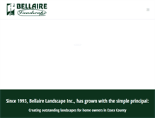 Tablet Screenshot of bellairelandscape.com